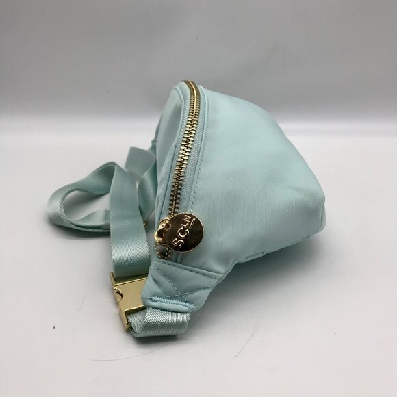 Stoney Clover Lane Sky Blue Nylon Jumbo Fanny Pack - Picture 3 of 10